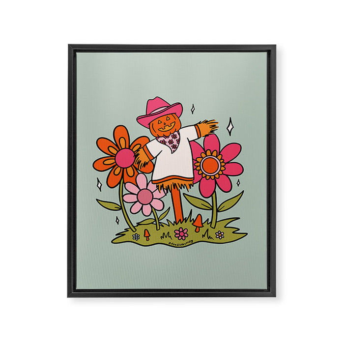 Jolly Scarecrow Framed Canvas Print Gallery Image 1