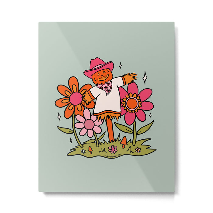 Jolly Scarecrow Metal Print Gallery Image 1