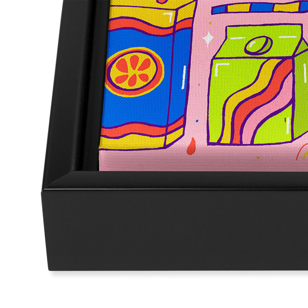Juice Box Print Framed Canvas Print Gallery Image 3