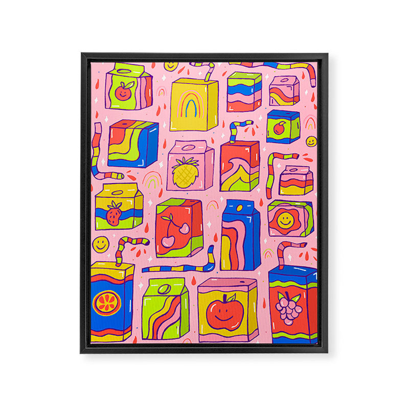 Juice Box Print Framed Canvas Print Gallery Image 6