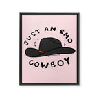 Just An Emo Cowboy Framed Canvas Print Gallery Image 8