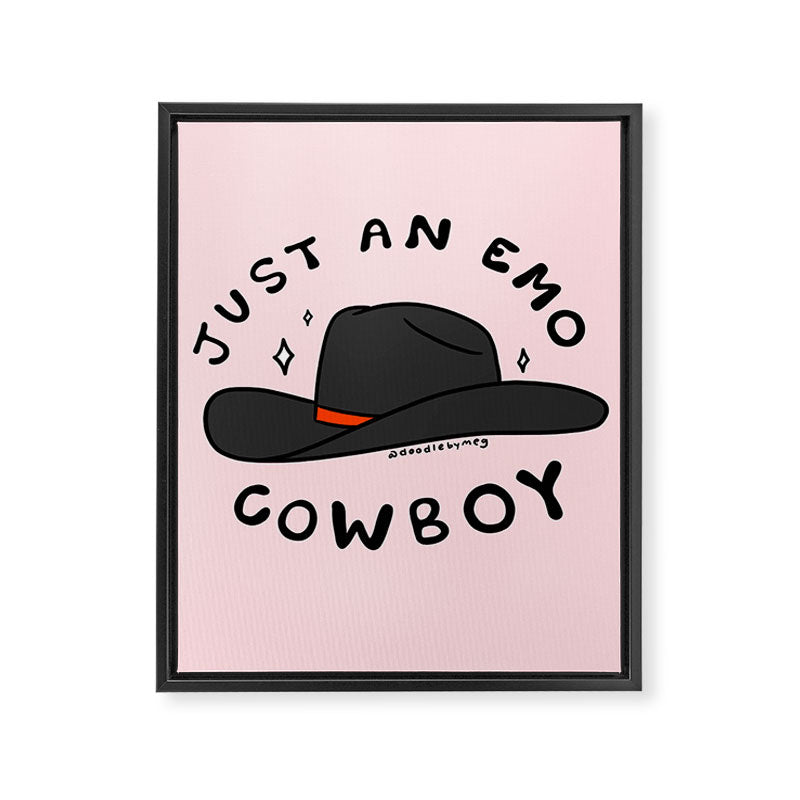 Just An Emo Cowboy Framed Canvas Print Gallery Image 8