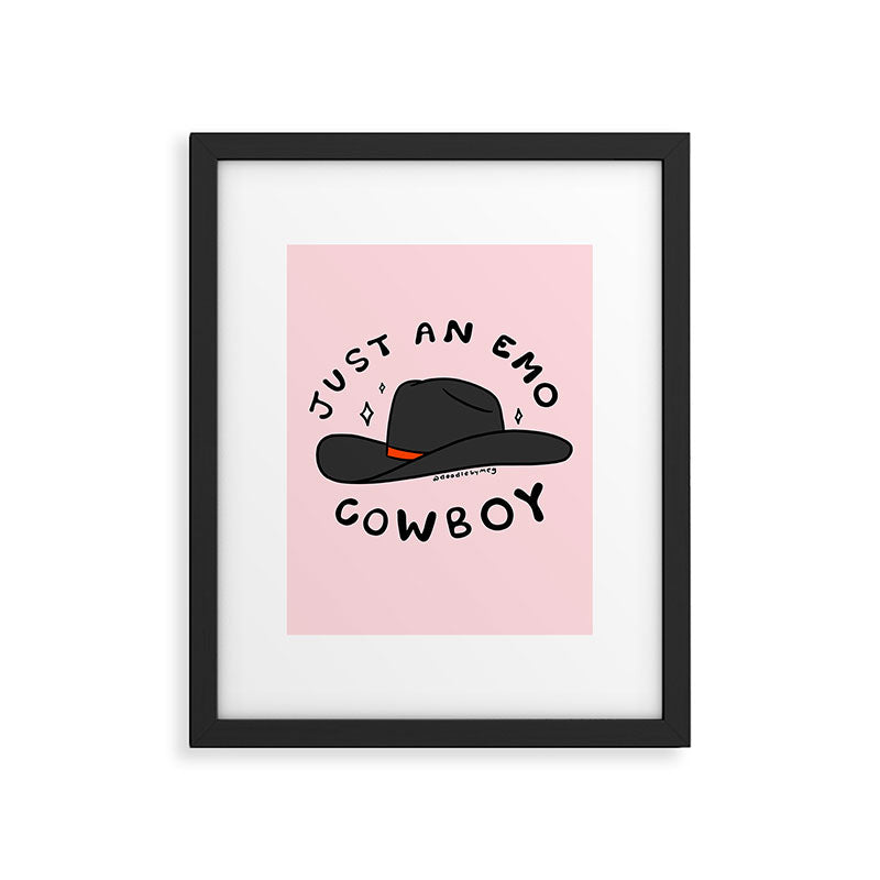 Just An Emo Cowboy Framed Art Print Gallery Image 6