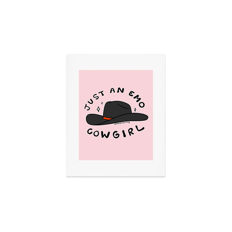 Just An Emo Cowgirl Art Print Gallery Image 1