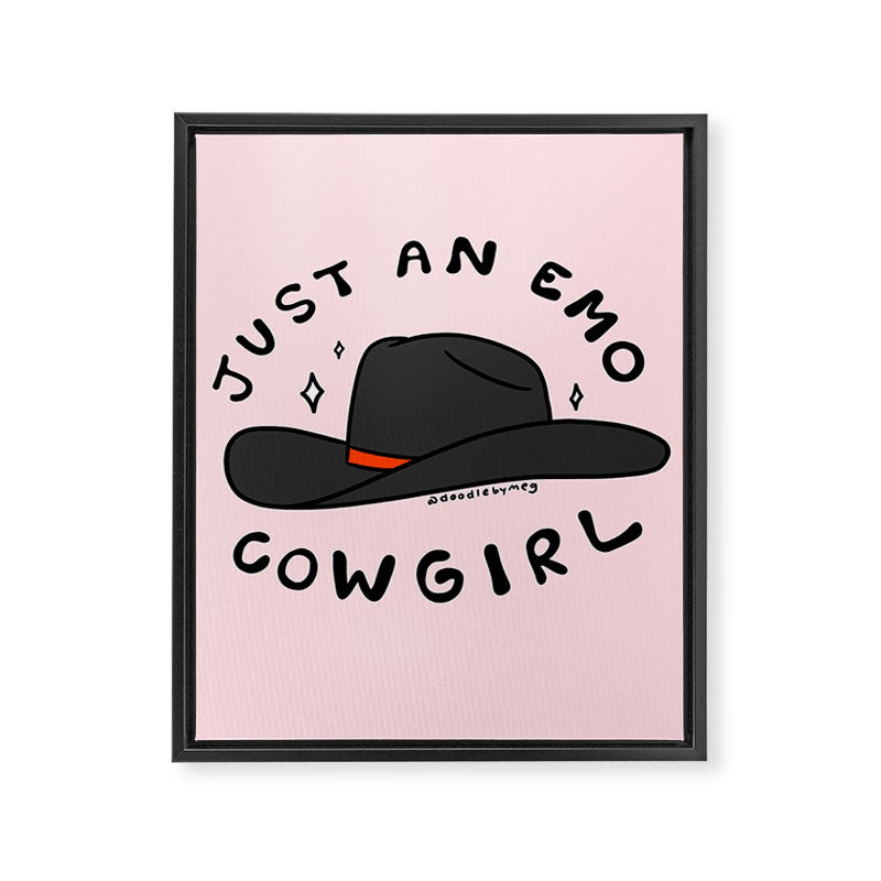 Just An Emo Cowgirl Framed Canvas Print Gallery Image 8