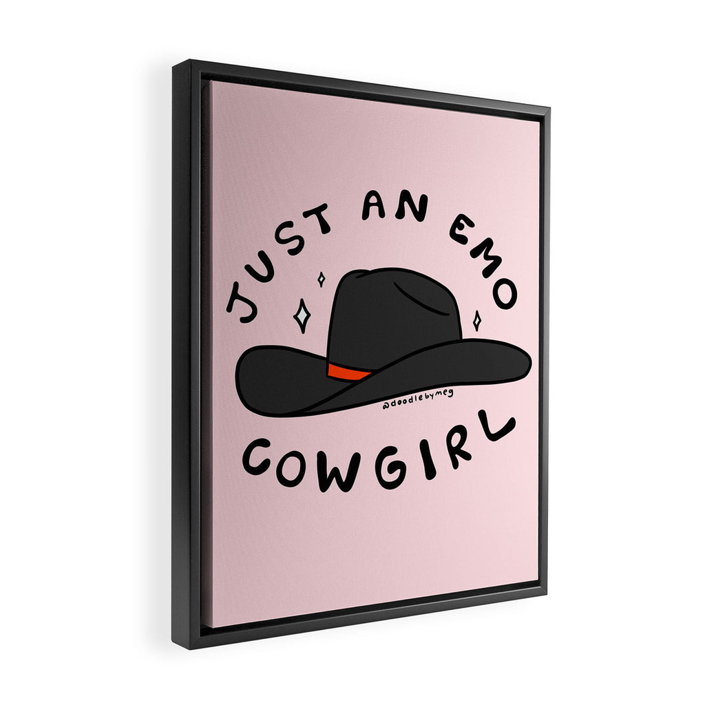 Just An Emo Cowgirl Framed Canvas Print Gallery Image 2