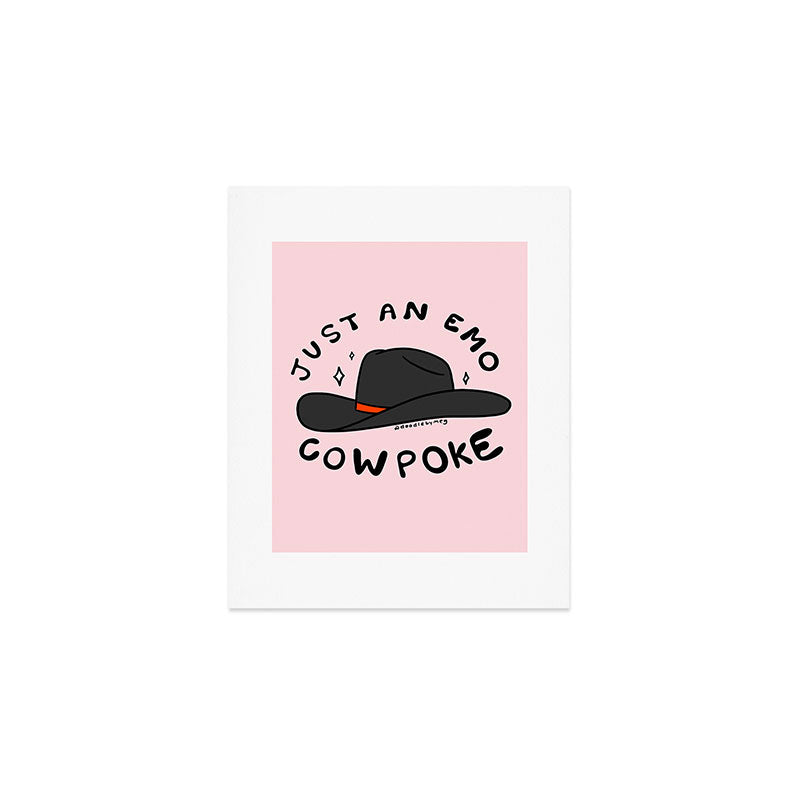 Just An Emo Cowpoke Art Print Gallery Image 1