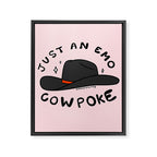 Just An Emo Cowpoke Framed Canvas Print Gallery Image 8