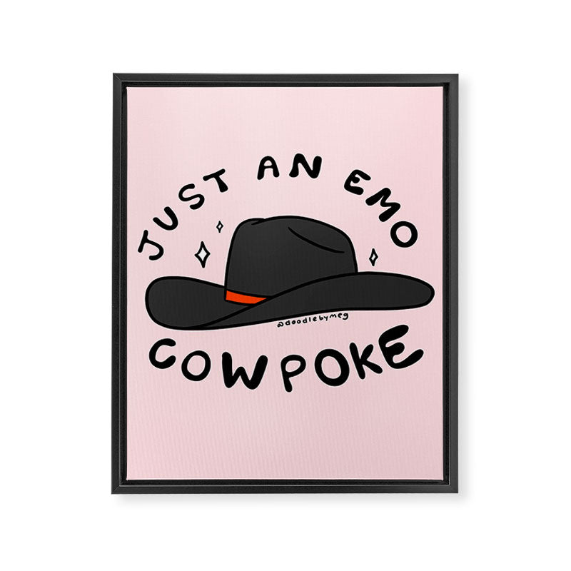 Just An Emo Cowpoke Framed Canvas Print Gallery Image 8