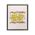 Just An Unhinged Brat Framed Canvas Print Gallery Image 8