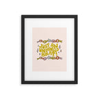 Just An Unhinged Brat Framed Art Print Gallery Image 6