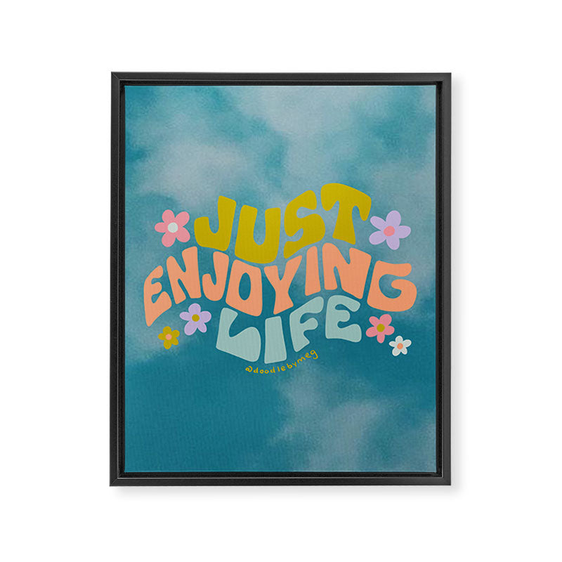 Just Enjoying Life Framed Canvas Print Gallery Image 8
