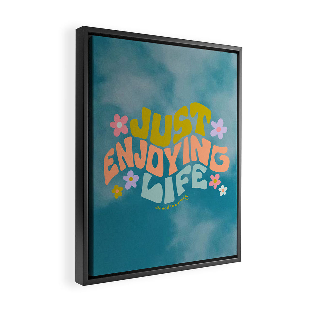 Just Enjoying Life Framed Canvas Print Gallery Image 2