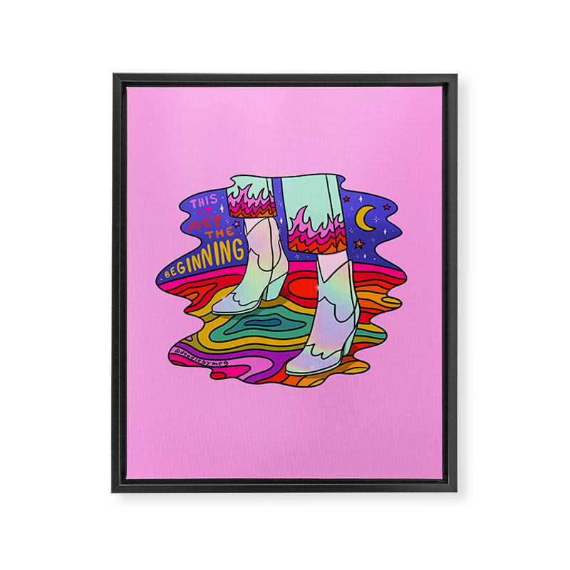 Just the Beginning Framed Canvas Print Gallery Image 8