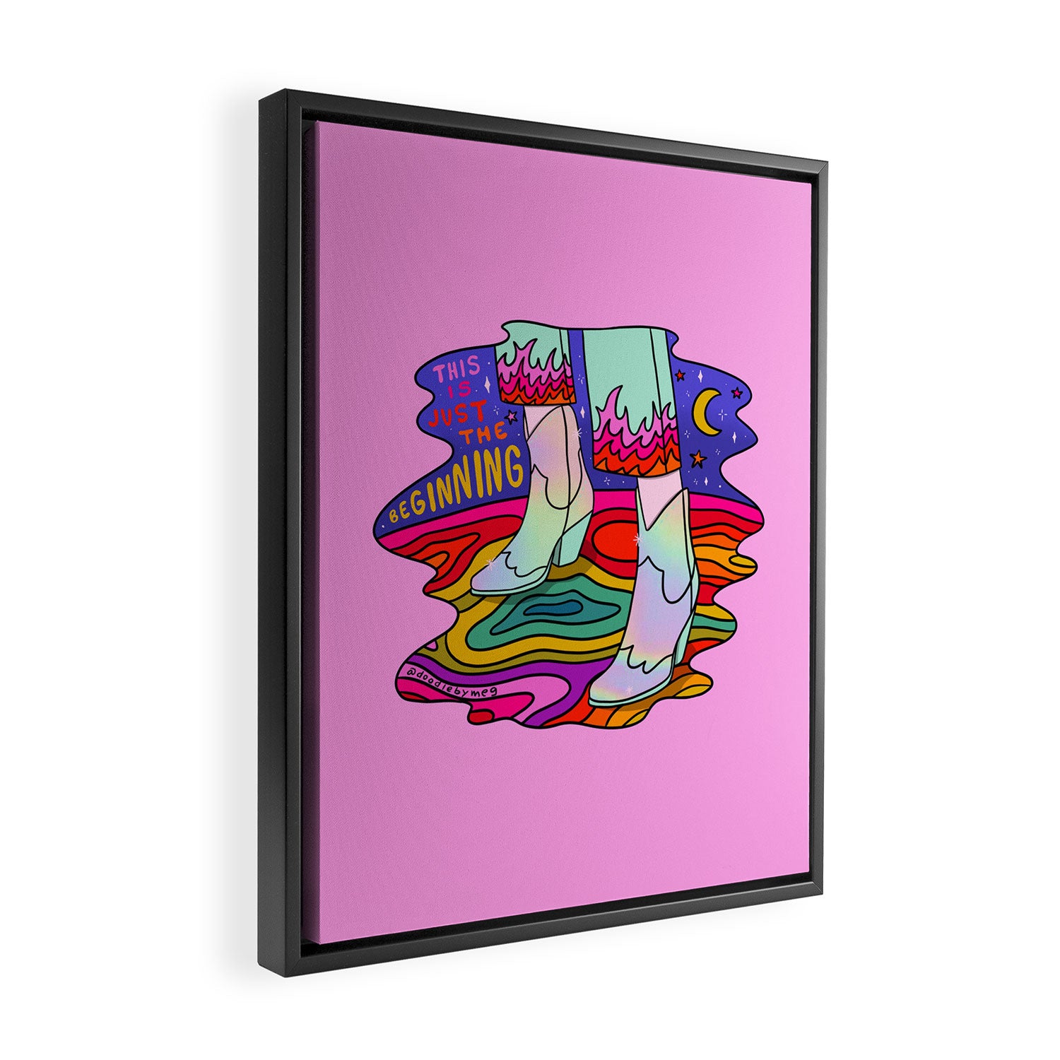 Just the Beginning Framed Canvas Print Gallery Image 2