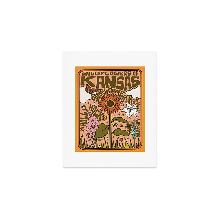 Kansas Wildflowers Art Print Gallery Image 1