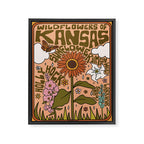 Kansas Wildflowers Framed Canvas Print Gallery Image 8
