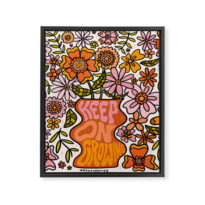 Keep On Growing Framed Canvas Print Gallery Image 1