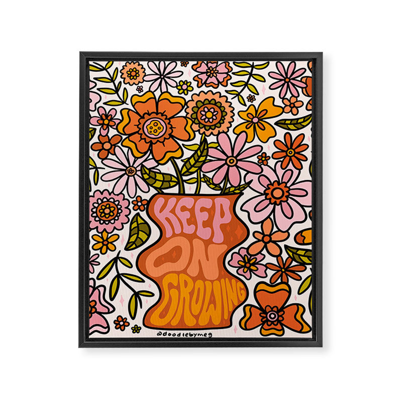 Keep On Growing Framed Canvas Print Gallery Image 8