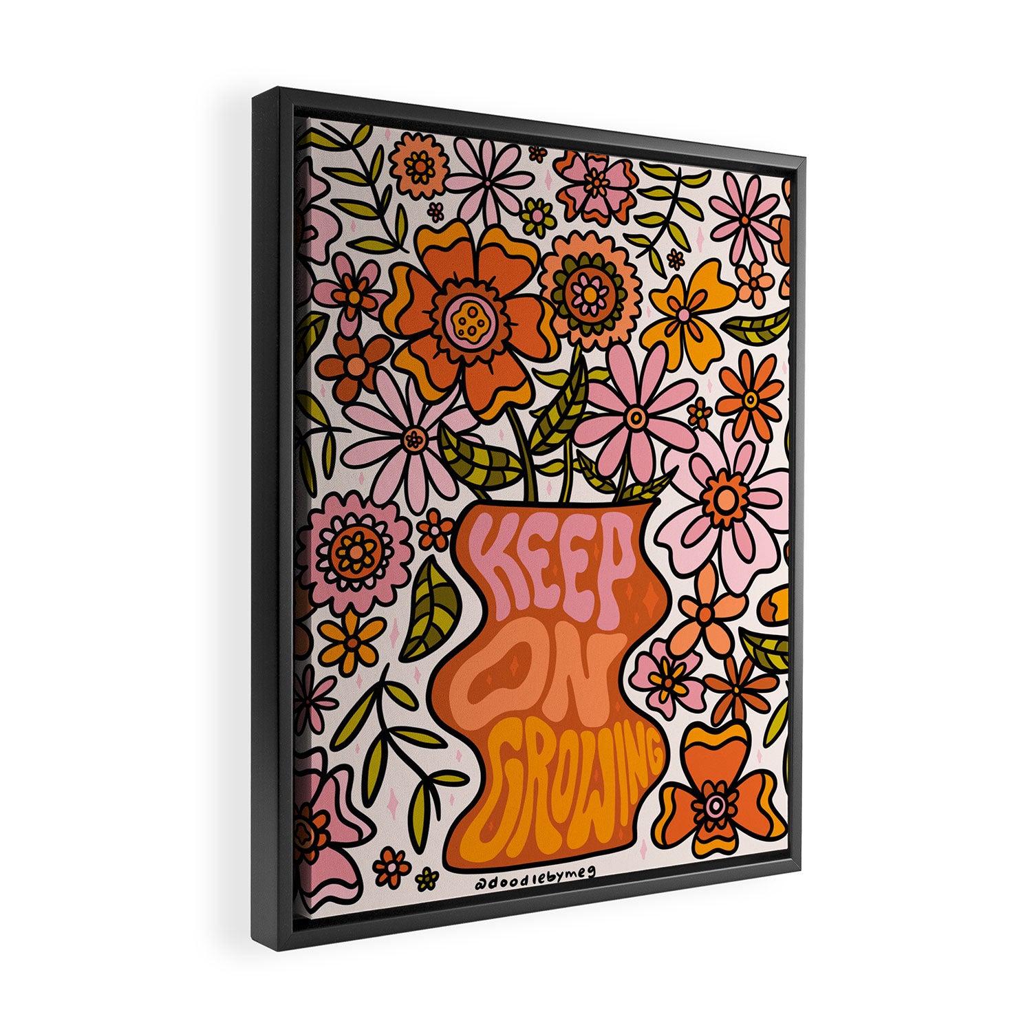 Keep On Growing Framed Canvas Print Gallery Image 2