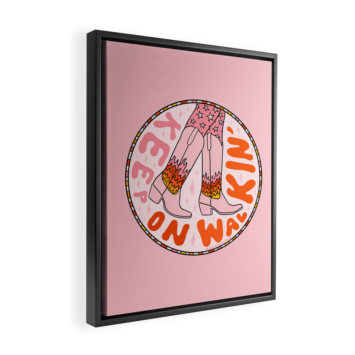 Keep On Walkin' Framed Canvas Print Gallery Image 2