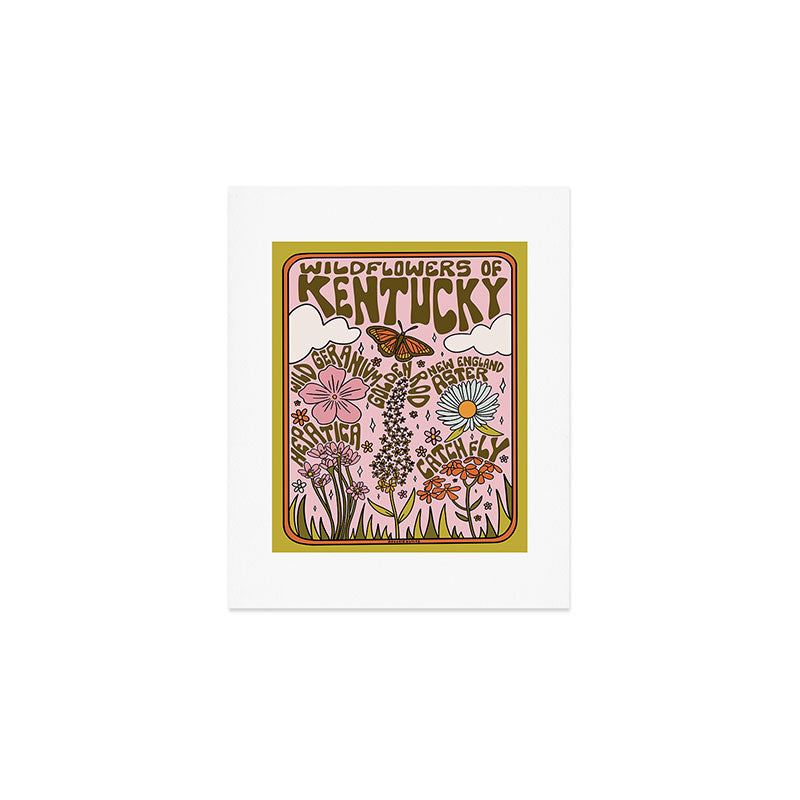Kentucky Wildflowers Art Print Gallery Image 1