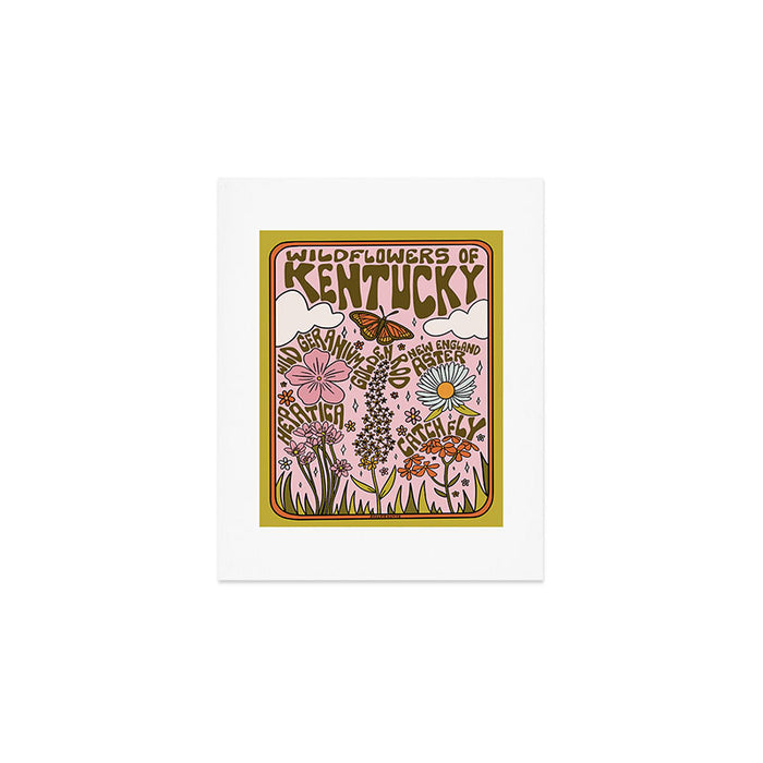 Kentucky Wildflowers Art Print Gallery Image 1