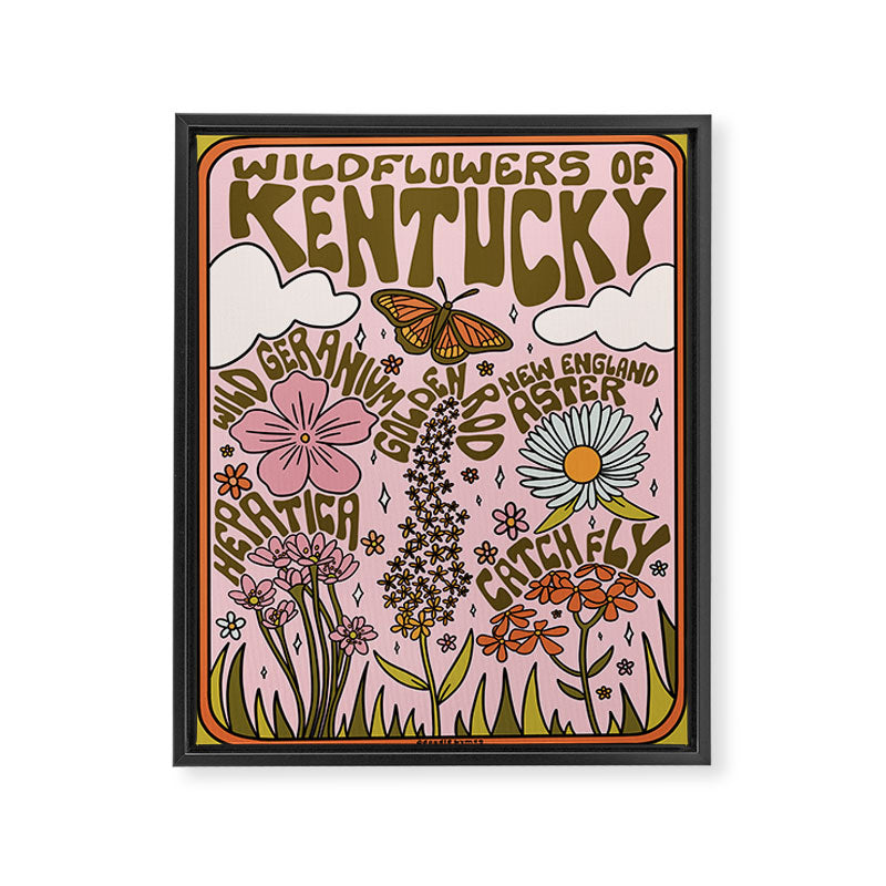Kentucky Wildflowers Framed Canvas Print Gallery Image 8