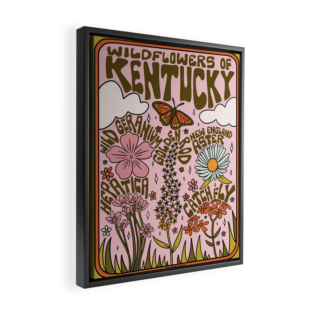 Kentucky Wildflowers Framed Canvas Print Gallery Image 2