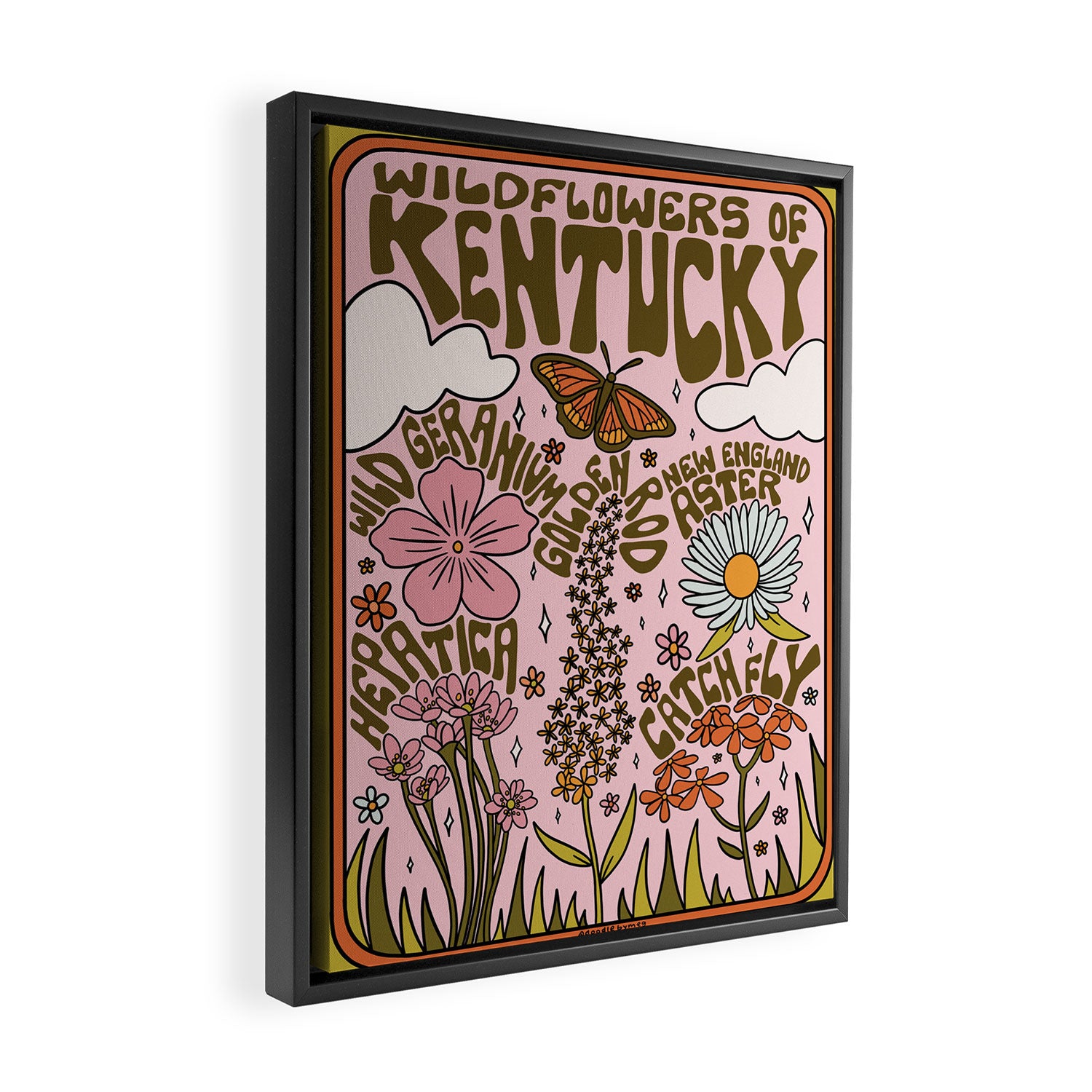 Kentucky Wildflowers Framed Canvas Print Gallery Image 2