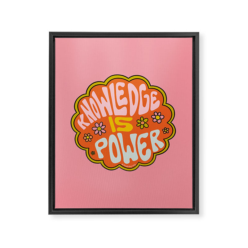 Knowledge is Power Framed Canvas Print Gallery Image 8