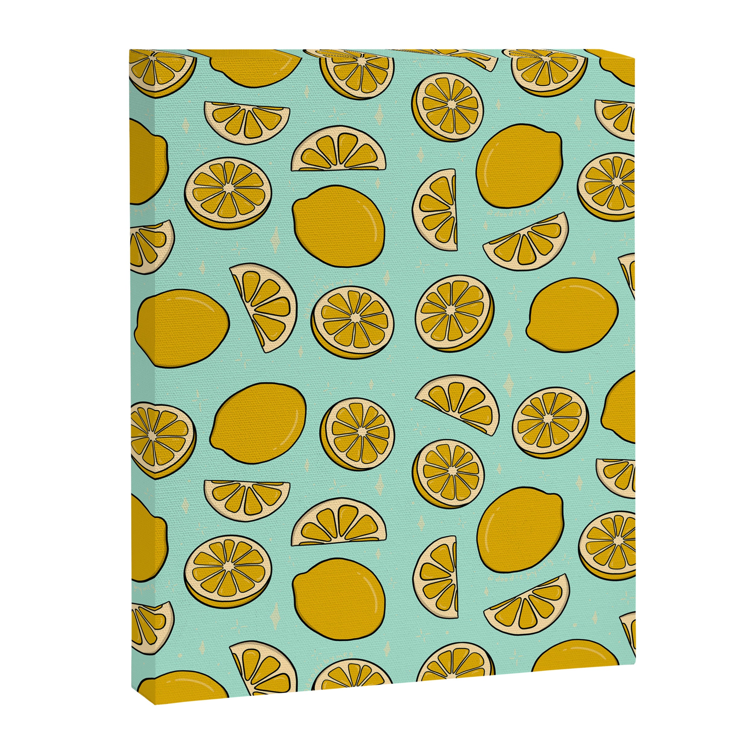 Lemon Print Canvas Print Gallery Image 8