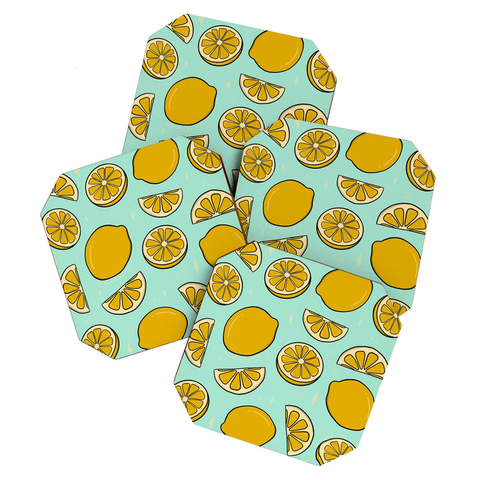 Lemon Print Coaster Gallery Image 1