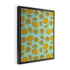 Lemon Print Framed Canvas Print Gallery Image 2