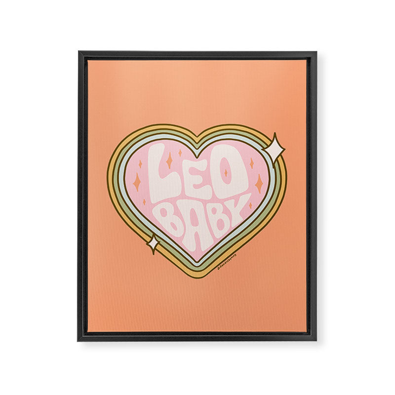 Leo Baby Framed Canvas Print Gallery Image 8