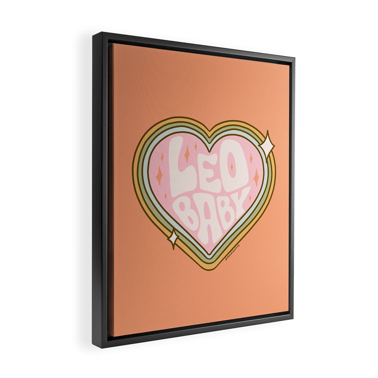 Leo Baby Framed Canvas Print Gallery Image 2