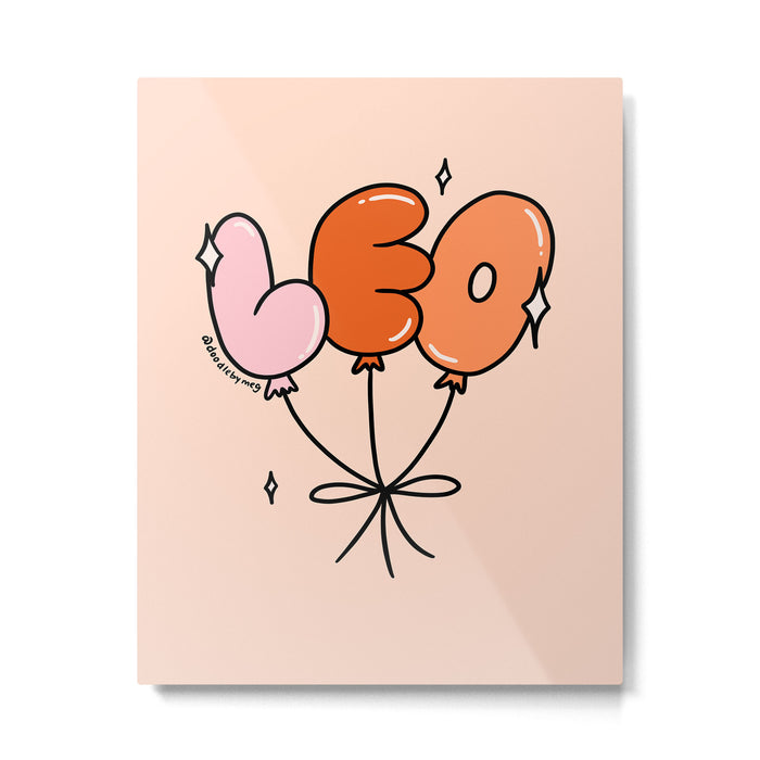 Leo Balloons Metal Print Gallery Image 1