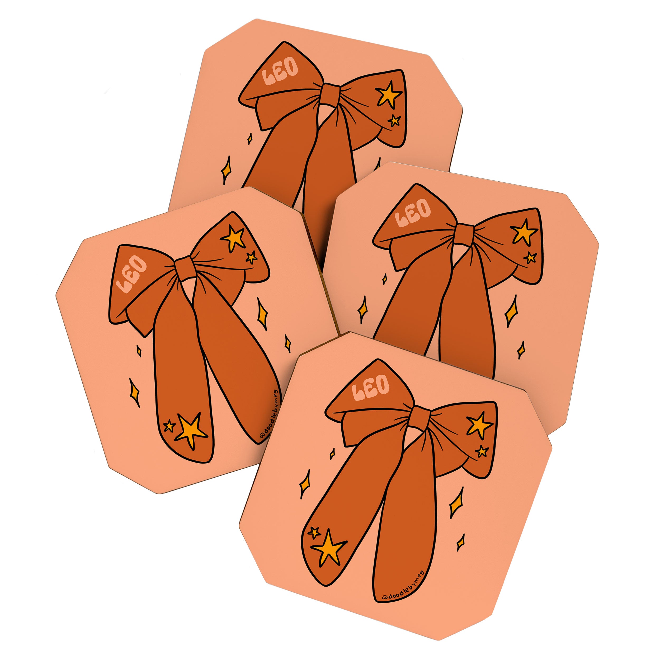 Leo Bow Coaster Gallery Image 1