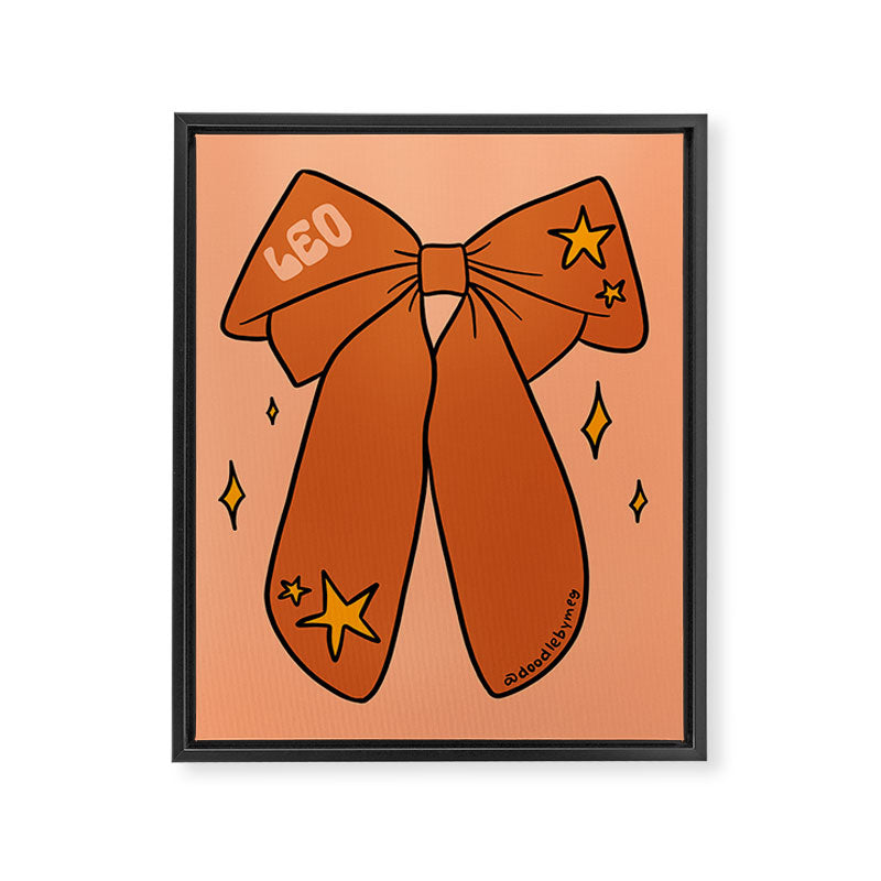 Leo Bow Framed Canvas Print Gallery Image 8
