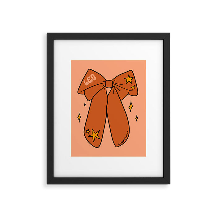 Leo Bow Framed Art Print Gallery Image 1