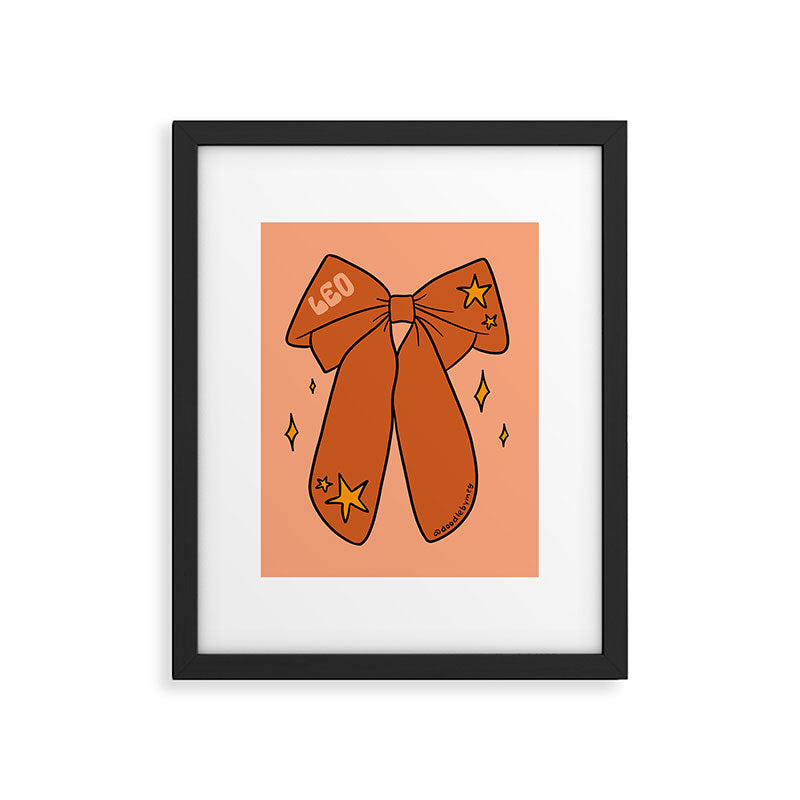 Leo Bow Framed Art Print Gallery Image 6
