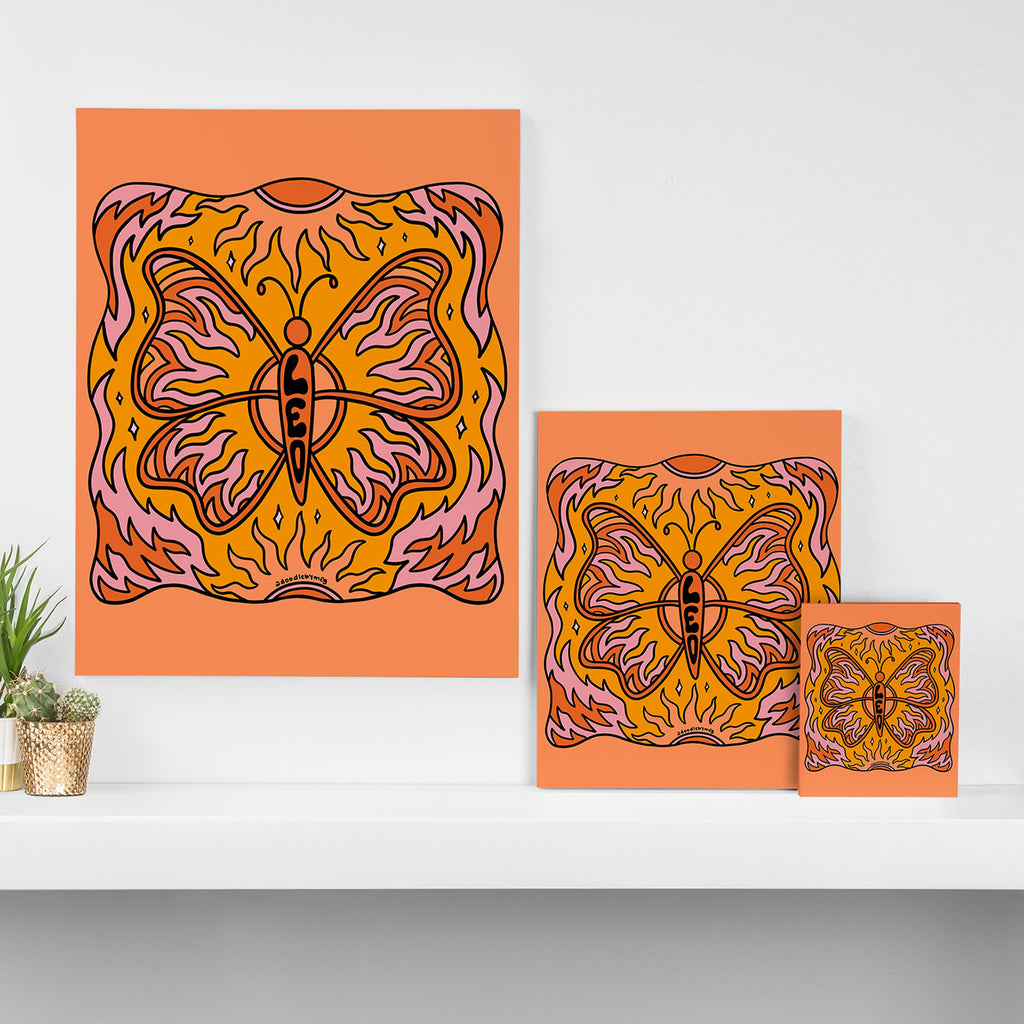 Leo Butterfly Canvas Print Gallery Image 3