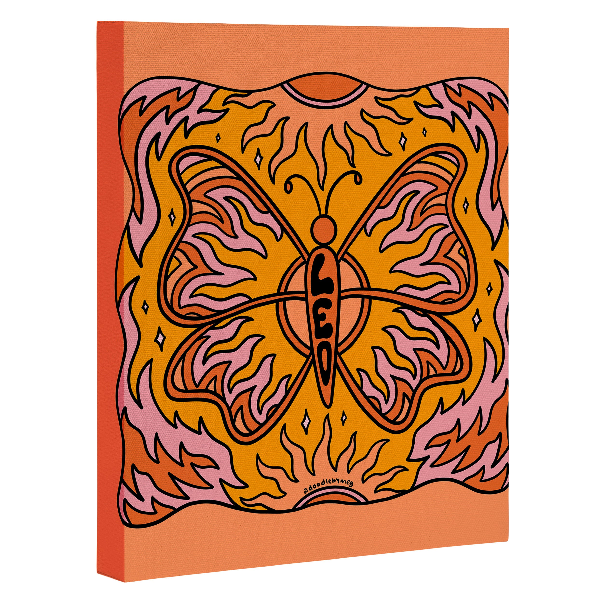 Leo Butterfly Canvas Print Gallery Image 3