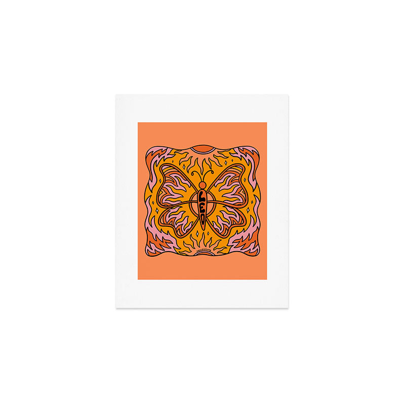 Leo Butterfly Art Print Gallery Image 1