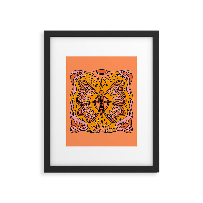 Leo Butterfly Framed Art Print Gallery Image 6