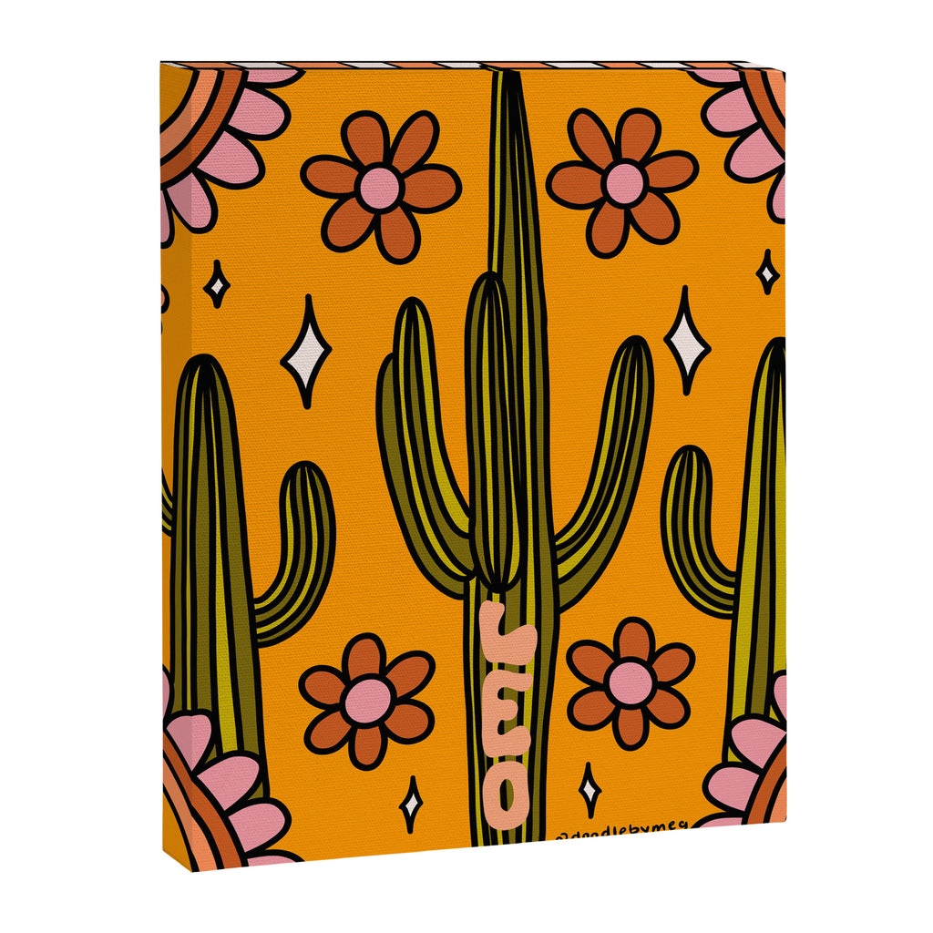Leo Cactus Canvas Print Gallery Image 8