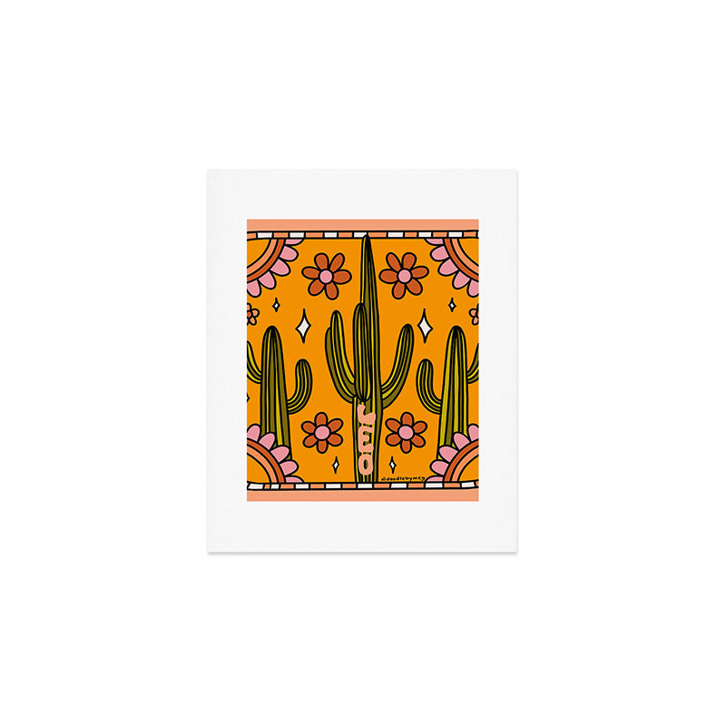 Leo Cactus Art Print Gallery Image 1