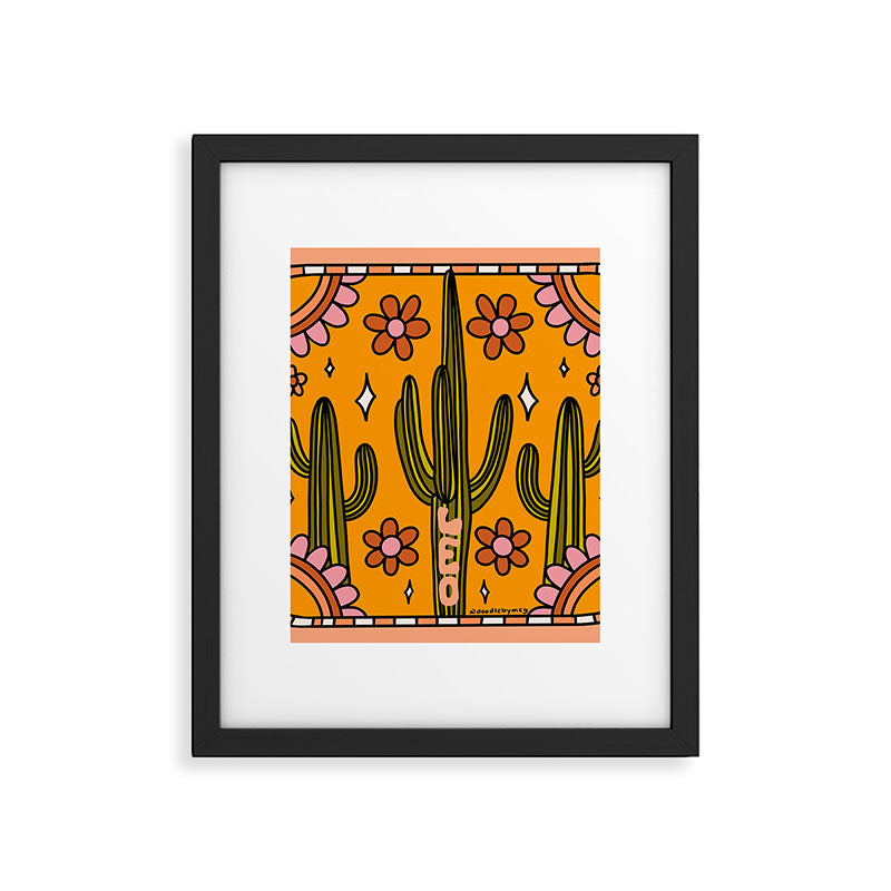 Leo Cactus Framed Art Print Gallery Image 6