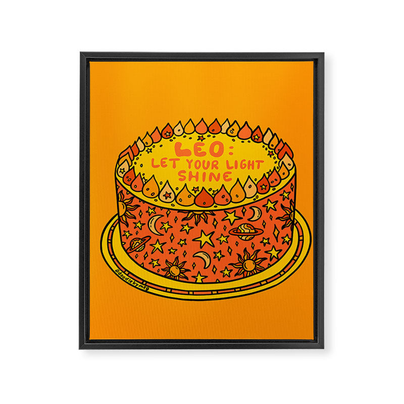 Leo Cake Framed Canvas Print Gallery Image 8