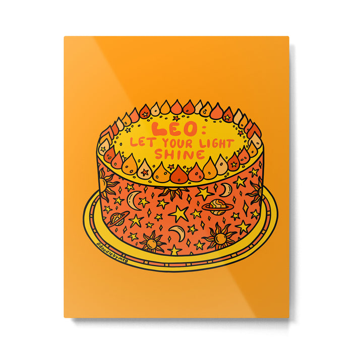 Leo Cake Metal Print Gallery Image 1